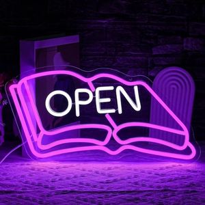 Télécommande LED néon livre pour la décoration intérieure publicité musique écriture éclairage à piles pour salon mariage boutiques - Product Image 6