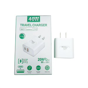 PD <span class=keywords><strong>20</strong></span> <span class=keywords><strong>W</strong></span> Carga de viaje de carga rápida Compatible con tableta y teléfono inteligente <span class=keywords><strong>Cargador</strong></span> de pared USB - Product Image 5