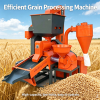 Machine combinée de décorticage de riz 5-en-1 à haut rendement, décortiqueuse de paddy avec tamis vibrant, déstonneur et sortie de son fine