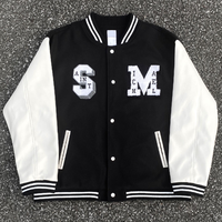 Haute qualité Hip Hop moto personnalisé Letterman Versity Baseball vestes Street Wear cuir manches Varsity vestes pour hommes