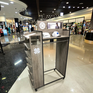 Multifunctional Modern Portable Customizable Solid Wood <strong>Display</strong> <strong>Stand</strong> for Hanging Clothes <strong>Hats</strong> and Cosmetic in Retail - Product Image 3