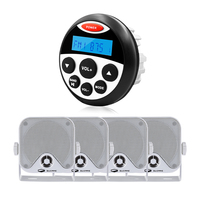 Reproductor de Audio Digital marino impermeable, FM Radio Estéreo AM, altavoces de caja estéreo de 4 pulgadas para ATV UTV, carrito de Golf, Tractor, 2 pares