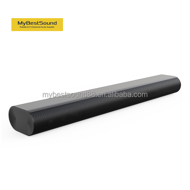 Ultra-Thin 2.0 Channel Soundbar TV Speaker Unique Home Theater Wireless for USB AUX Control Inputs Plastic