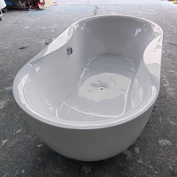 BESMA Jakuzzy Baignoire à remous double avec massage à l'arc profond Bains à remous et accoudoirs Baignoire spa pour salle de bain intérieure