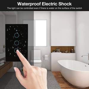 图雅<span class=keywords><strong>3</strong></span>钢智能Wifi灯开关Wifi遥控开关/Wifi智能墙壁开关 - Product Image 4