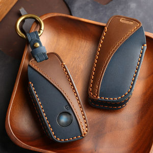 เคสหนังแท้สำหรับกุญแจรถยนต์ BMW I7 X7 G07 LCI IX I20 X1 U11 7 Series G70 G09 XM U06 G81 M3 2023 ป้องกันรอยขีดข่วน - Product Image 2