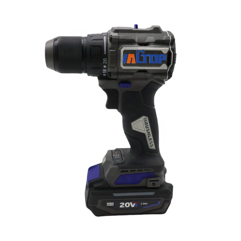 20V Cordless Impact Drill High Torque Brushless 85NM Variable Speed Lithium Battery Electric DC Motor Tool OEM Customizable · image 1