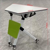Vente en gros de mobilier de bureau design Tables de formation pliantes en bois blanc E1 respectueuses de l'environnement pour une salle de formation