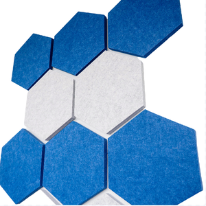 สติกเกอร์กระดาษติดผนังกันเสียงแบบ3D แผงอะคูสติกทำจากโพลีเอสเตอร์ฟรีลายรอยแตกสำหรับสตูดิโอจาก CNC - Product Image 4