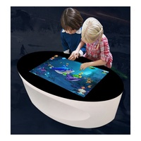 Table Basse Intelligente Tactile d'Intérieur avec Affichage Numérique 4K, Publicité Haute Résolution, Luminosité 1200 cd/m², Angle de Vision de 178°
