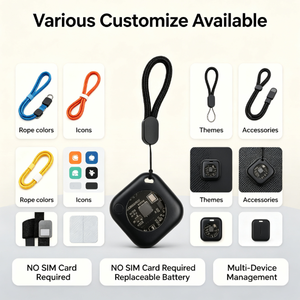 Localizador Airtags para Android, Rastreador de Mascotas, Etiqueta de Ubicación BLE para Cachorros y Gatitos, Personalizable, Rastreador de Equipaje - Product Image 1