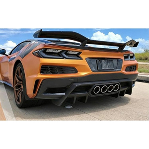 For Chevrolet Corvette C8 Z06 2022-2025 <strong>Car</strong> Rear Bumper Lip Splitter <strong>Diffuser</strong> Body Kit Bumper Guard <strong>Protector</strong> <strong>Car</strong> Accessories - Product Image 4