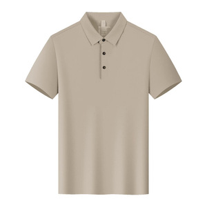 Camiseta Polo de Manga Corta, Color Sólido, Poliéster, Secado Rápido, Absorbe la Humedad, Transpirable, para Uso Diario - Product Image 4