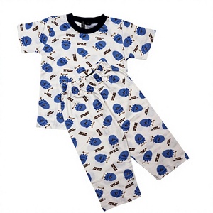 <b>Spiderman</b> Short Sleeve Double Breasted Pajama Set for Kids Unisex 100% Cotton Breathable Quick Dry Autumn Nightwear with Pants - Product Image 2