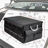 Boîte de rangement pliable pour coffre de voiture Megbags, haute qualité, douce, pliable, 4 à 7 compartiments, logo personnalisé, polyester