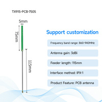 Antenne omnidirectionnelle intégrée Ebyte TX915 Series 868/915MHZ FPC/PCB 2/3/3.5/4dbi, antenne flexible, équipement de réseau sans fil
