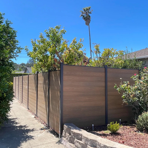 Chống UV không thấm nước và dễ dàng để cài đặt WPC Composite hàng rào sinh thái thân thiện Composite hàng rào Panels WPC vườn hàng rào Hội Đồng Quản Trị - Product Image 2