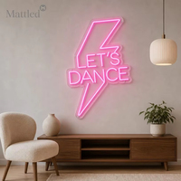 Panneau néon LED « Let's Dance » – Décoration murale lumineuse pour chambre, maison, bar, boîte de nuit