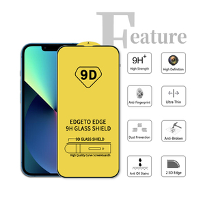 9D Protector de Pantalla para Celular para <span class=keywords><strong>iPhone</strong></span> <span class=keywords><strong>13</strong></span> <span class=keywords><strong>Pro</strong></span> Max Protector de Pantalla de Vidrio Templado Sin Burbujas - Product Image 2