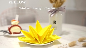 <span class=keywords><strong>Tovaglioli</strong></span> di Carta Pre-Piegati a <span class=keywords><strong>Forma</strong></span> di Stella di Alta Qualità Ecologici Colore Melanzana - Product Image 6