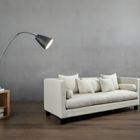 Ensemble de canapé Chesterfield modulaire inclinable moderne Offre Spéciale Design unique Section sectionnelle américaine Tissu en bois de velours pour la maison