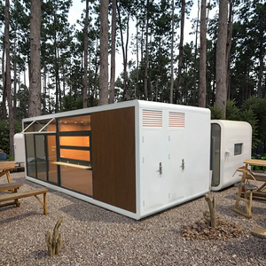 Maison préfabriquée Maisons modernes préfabriquées Remorque de voyage Maison Capsule Style moderne Structure en acier <span class=keywords><strong>Constructeur</strong></span> de maison - Product Image 2