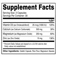 Complément alimentaire en gélules molles de calcium, magnésium, zinc et vitamine D3, marque privée OEM, pour des os solides