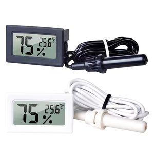 FY-12 Mini Conveniente Digital LCD Termômetro Sensor Higrômetro Medidor Geladeira Aquário Monitoramento Display Detector de Umidade - Product Image 1