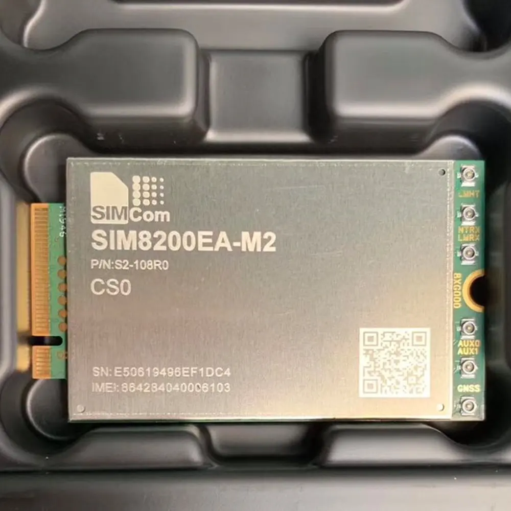 SIMCOM 5G 모듈 SIM8200EA-M2 멀티 밴드 5G NR/LTE-FDD/LTE-TDD/HSPA Sub-6GHz M.2 모듈