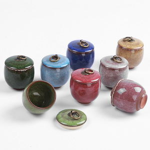 Mini pot à thé en céramique Portable fait à la main chinois petits pots scellés de Style Design Vintage <span class=keywords><strong>pour</strong></span> une utilisation en cuisine <span class=keywords><strong>pour</strong></span> des cadeaux - Product Image 1