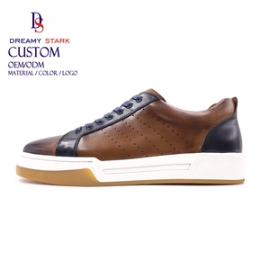 Dreamy Strark Original Custom Men's Pure Good Quality Leather Flat Sports Casual Shoes Sneaker for Man - Product Image 4