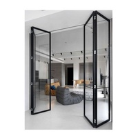 Fenêtre pliante en verre trempé double vitrage PVC, insonorisée, avec moustiquaire en acier inoxydable, personnalisable pour salon