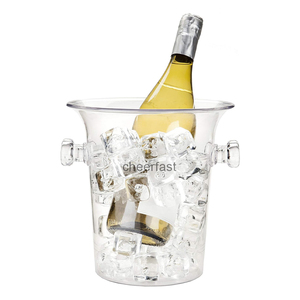 Cubetas de Hielo de Acrílico Transparente Más Populares, Resistentes a Roturas, Aptas para Botellas de Champán, <span class=keywords><strong>Vino</strong></span> y Varias Bebidas - Product Image 1