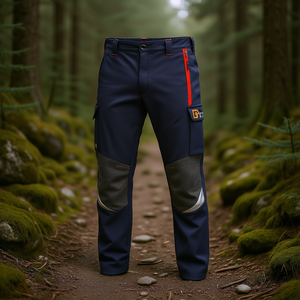 TTAKE Style Work <b>Trousers</b> Grey L Cut Durable Pants For Outdoor Use - Product Image 3