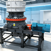 Concasseur à cône hydraulique entièrement automatique avec protection contre les charges trop lourdes et détecteur de métaux - Modèle pour installation de concassage secondaire et tertiaire de minerai