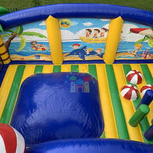 Trẻ em bên ngoài trời nhảy nhà bị trả lại <span class=keywords><strong>Inflatable</strong></span> mùa hè Thiên Đường bouncy lâu đài hupfburg <span class=keywords><strong>Combo</strong></span> - Product Image 5