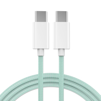 Cordon de charge rapide en nylon 60w Type C 3A USB C vers USB C Câble de charge rapide pour iPhone 15 plus pro max iPad pro air mini