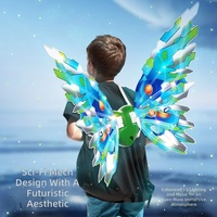 Cadeau pour enfants : Accessoire de dos pour petite fille, ailes de papillon électriques, mobiles et lumineuses sur le thème des fées