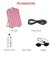 Appareil de luminothérapie LED Magique Power pour usage domestique, machine de soin du visage 300W à lumière rouge et infrarouge, panneau à double puce 660nm 850nm