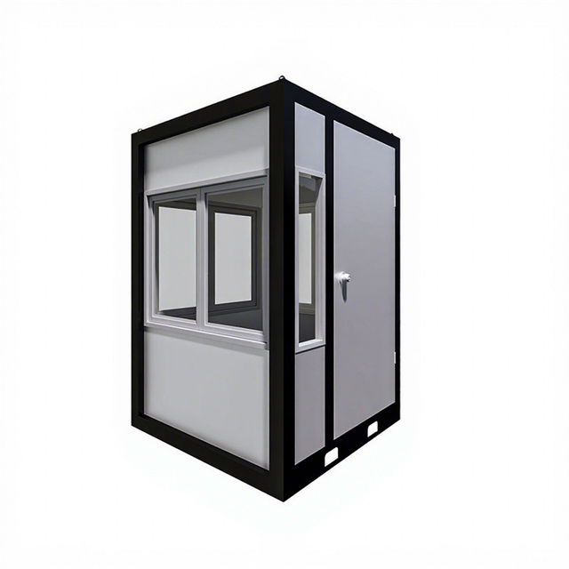 DXH Manufacture Customized Mobile Temporary Kiosk  Prefab Detachable  Security Guard Booth  Sentry Box
