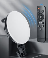 Lot de 2 anneaux lumineux octogonaux avec support-Éclairage LED 2 pièces pour la photographie et la prise de vue vidéo