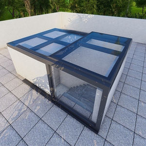 Sistemas de Techo de Panel de Vidrio Corredizo Eléctrico de Doble Acristalamiento, Tragaluz Retráctil Superpuesto <span class=keywords><strong>para</strong></span> Ventana de Salida de Escalera en Azotea - Product Image 1