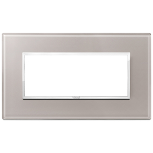 Vimar Wall <b>Switch</b> Plate 5M BS Pearl Gray 20.2x14.1cm - Product Image 1
