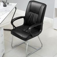 Chaise de bureau confortable en cuir PU de qualité supérieure, chaise d'ordinateur ergonomique avec appui-tête pour espace de travail