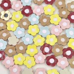 อุปกรณ์ตกแต่งเครื่องประดับ DIY รูปทรงดอกไม้ ทำจากเรซิ่นพลาสติก สำหรับกิ๊บติดผมและเคสโทรศัพท์ - Product Image 2