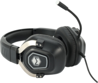 Casque de jeu filaire RGB supra-auriculaire avec microphone dynamique, son surround, faible latence, flexible, batterie longue durée, pour DJ, en métal et cuir, pour la voix