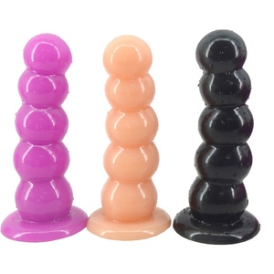 FAAK 5 Beads Anal Plug with Suction Cup Dildo Sex <b>Toys</b> <b>for</b> Women <b>Men</b> Butt Plug Sex <b>Toys</b> Flexible - Product Image 5