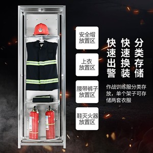 Porte-équipement de lutte contre l'incendie Yangpinhui en acier inoxydable 201, 1950*650*650, pour un déploiement et un stockage rapides - Product Image 1