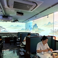 Système de projection immersive holographique 3D pour restaurant, table interactive et projection murale