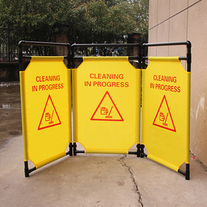 Stainless Steel &amp; Plastic <strong>Folding</strong> Elevator/Lift Guard <strong>Barrier</strong>-Portable Durable SCQP GW01A5 Green/Yellow Safety Active <strong>Barriers</strong> - Product Image 3